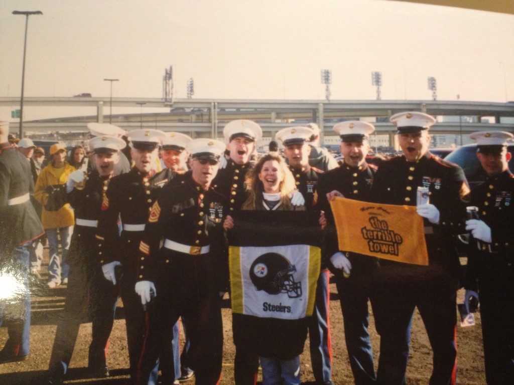 Heinz Field with Marines